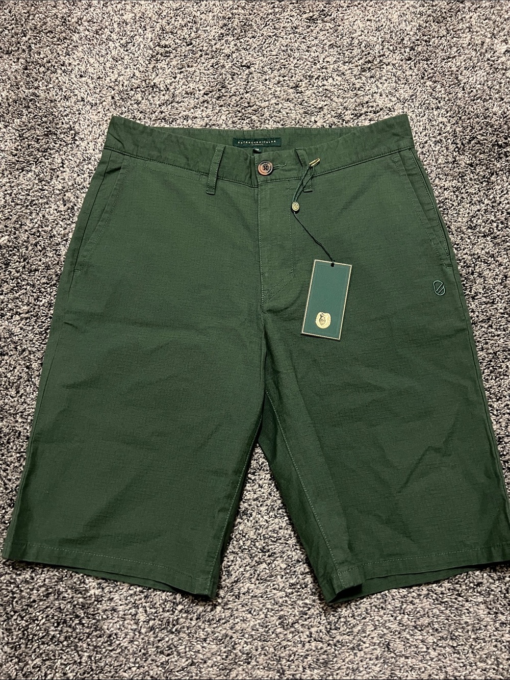 Extracurricular Men's Shorts Golf Green Summit Rip Stop Stretch 10" Inseam NWT